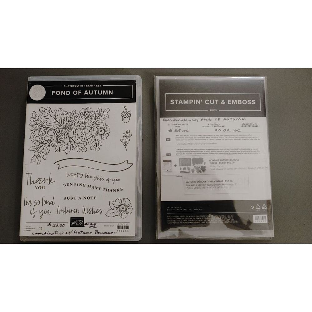 Stampin' Up! Fond Of Autumn + Cut & Emboss Dies